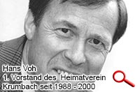 Hans Voh, 1. Vors. Heimatverein Krumbach 1988 - 2000